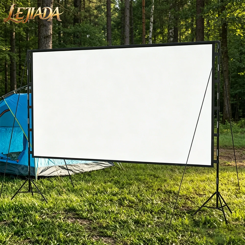LEJIADA New 60inch Water Washed Wrinkle Resistant HD Double Triangular Metal Bracket Portable Foldable Thicken Projection Screen
LEJIADA New 60inch Water Washed Wrinkle Resistant HD Double Triangular Metal Bracket Portable Foldable Thicken Projection Screen
