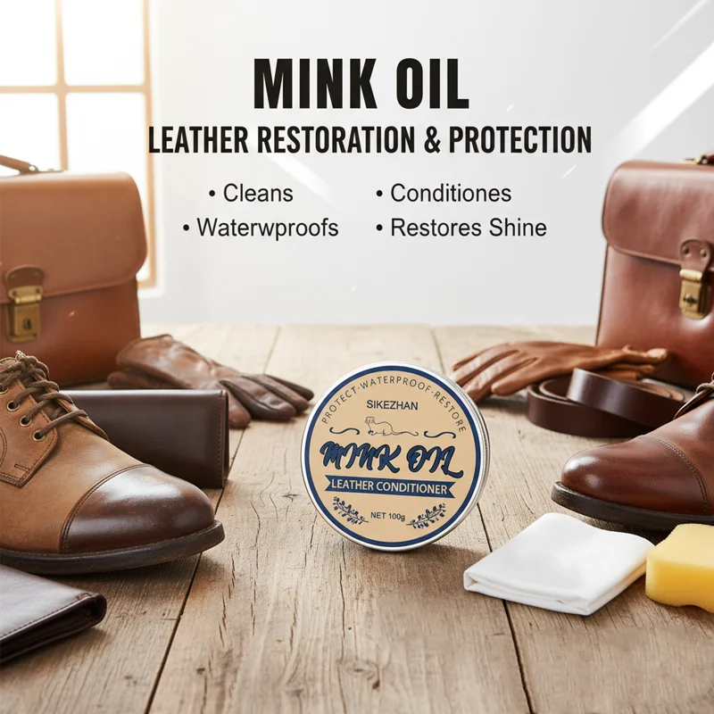 Premium Mink Oil Paste-Leather Conditioner & Cleaner for Boots,Bags,Jackets,Provides Waterproof Protection & Natural Shine,100g
Premium Mink Oil Paste-Leather Conditioner & Cleaner for Boots,Bags,Jackets,Provides Waterproof Protection & Natural Shine,100g