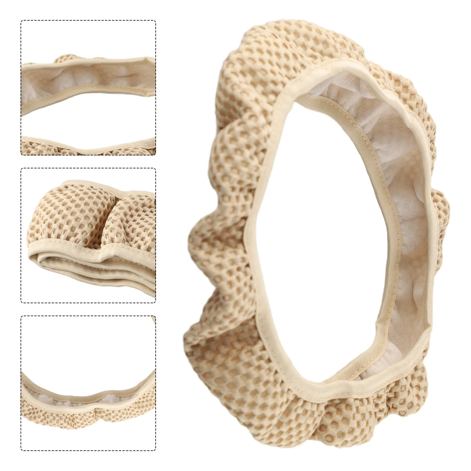 Car Steering Wheel Cover Four Seasons Breathable Comfortable Mesh Cloth 38cm Anti Slip Auto Decoration Silk Wheel Protector
Car Steering Wheel Cover Four Seasons Breathable Comfortable Mesh Cloth 38cm Anti Slip Auto Decoration Silk Wheel Protector