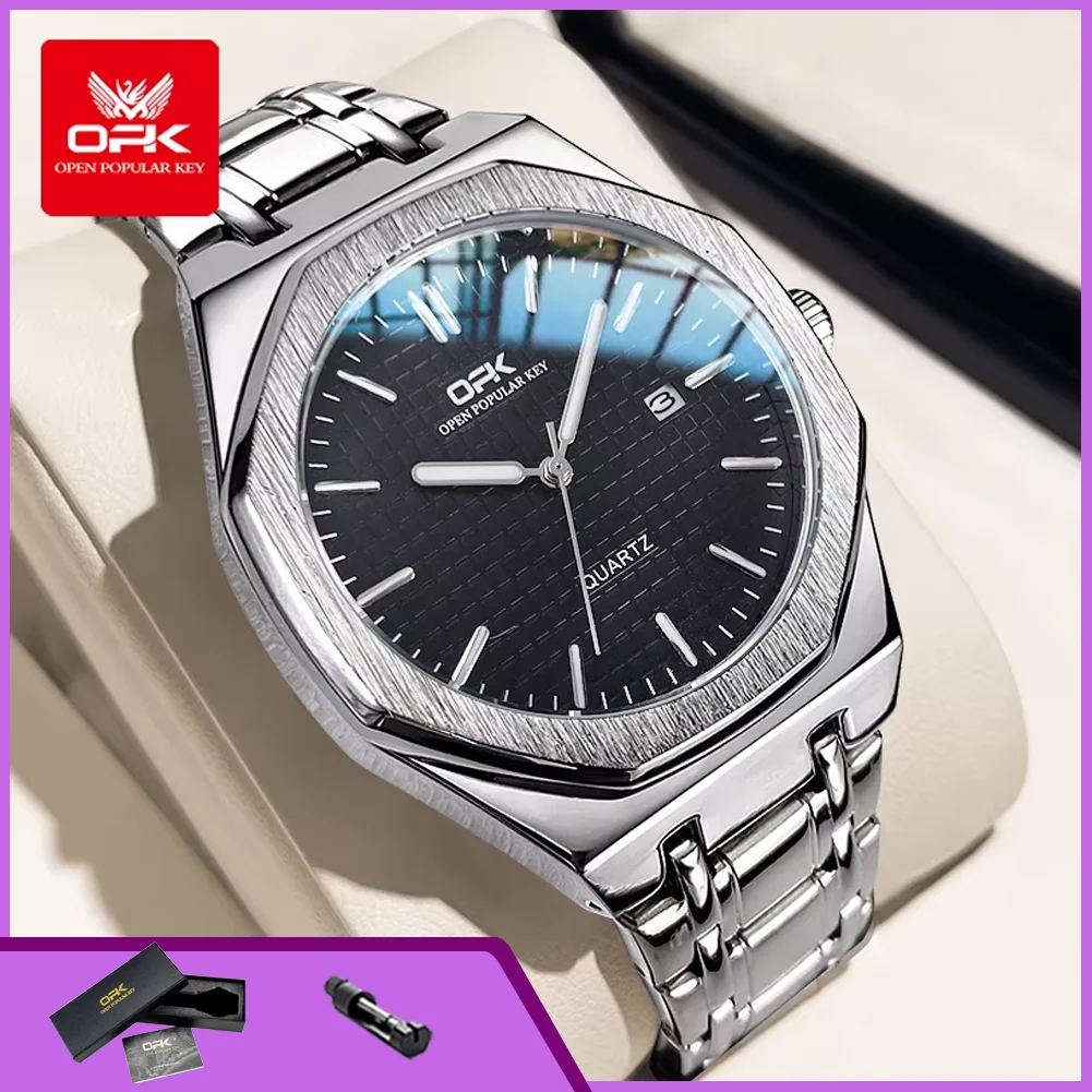OPK 8139 Man Watch Stainless Steel Strap Waterproof Luminous Men's Watches Simple Fashion Original Quartz Watches for Man
OPK 8139 Man Watch Stainless Steel Strap Waterproof Luminous Men's Watches Simple Fashion Original Quartz Watches for Man