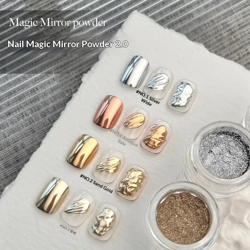 7 Colors Mirror Effect Golden Silvery Nail Powder Chrome Metallic Rubbing Dust Gel Polish Pigment Powder Manicure Decor Nail Art
7 Colors Mirror Effect Golden Silvery Nail Powder Chrome Metallic Rubbing Dust Gel Polish Pigment Powder Manicure Decor Nail Art
