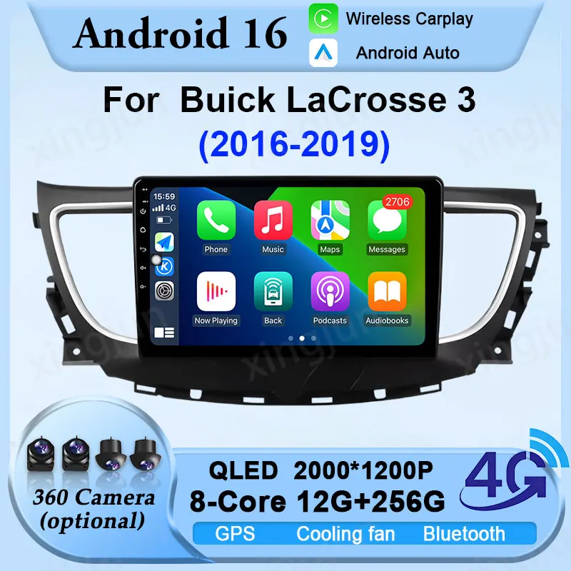 Беспроводной CarPlay для Buick LaCrosse 3 2016-2019 Автомобильный радиоприемник Стерео Bluetooth 4G Мультимедийный видео Аудио DSP-плеер GPS-навигация
Беспроводной CarPlay для Buick LaCrosse 3 2016-2019 Автомобильный радиоприемник Стерео Bluetooth 4G Мультимедийный видео Аудио DSP-плеер GPS-навигация