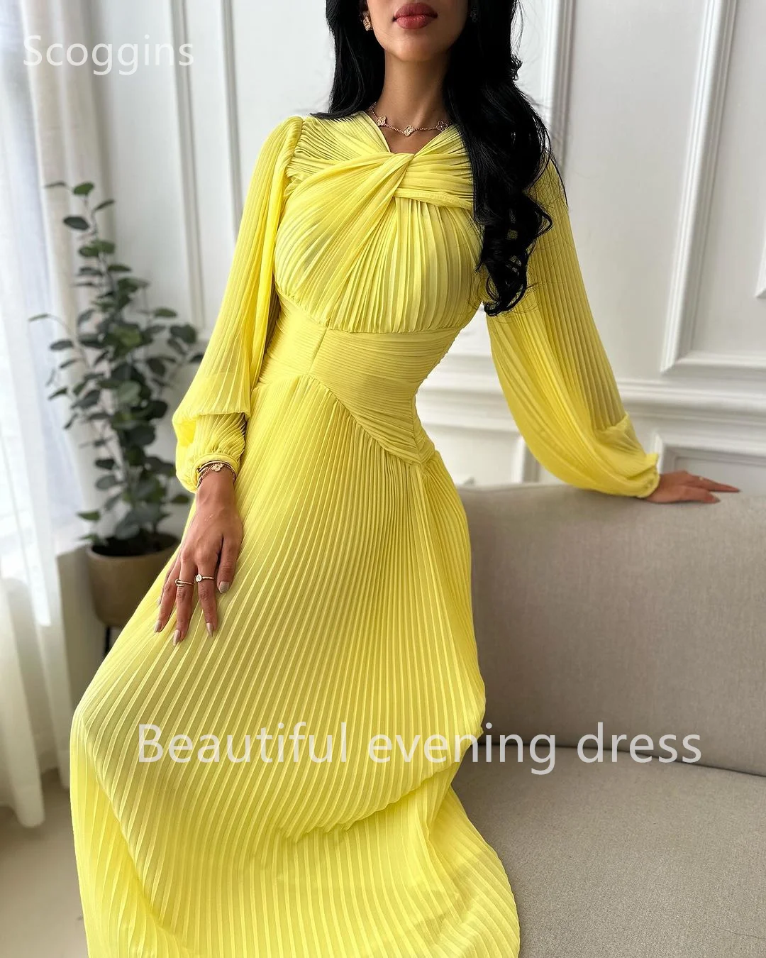 Scoggins A-Line V-Neck Zipper Up Floor-Length Long Sleeves Lining Evening Dresses Party Dresses Elegant Party Dresses For Women
Scoggins A-Line V-Neck Zipper Up Floor-Length Long Sleeves Lining Evening Dresses Party Dresses Elegant Party Dresses For Women