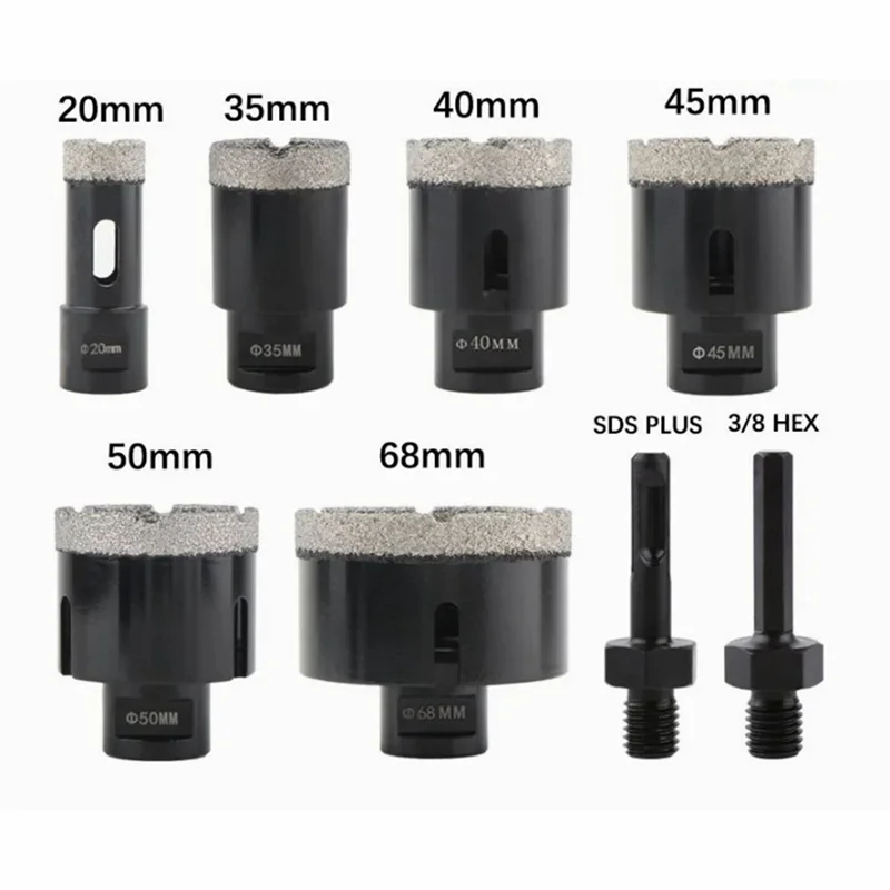 A69EM14 Thread Dry Vacuum Brazed Marble Masonry Hole Saw Opener Diamond Drilling Core Bit For Tile Marble
A69EM14 Thread Dry Vacuum Brazed Marble Masonry Hole Saw Opener Diamond Drilling Core Bit For Tile Marble