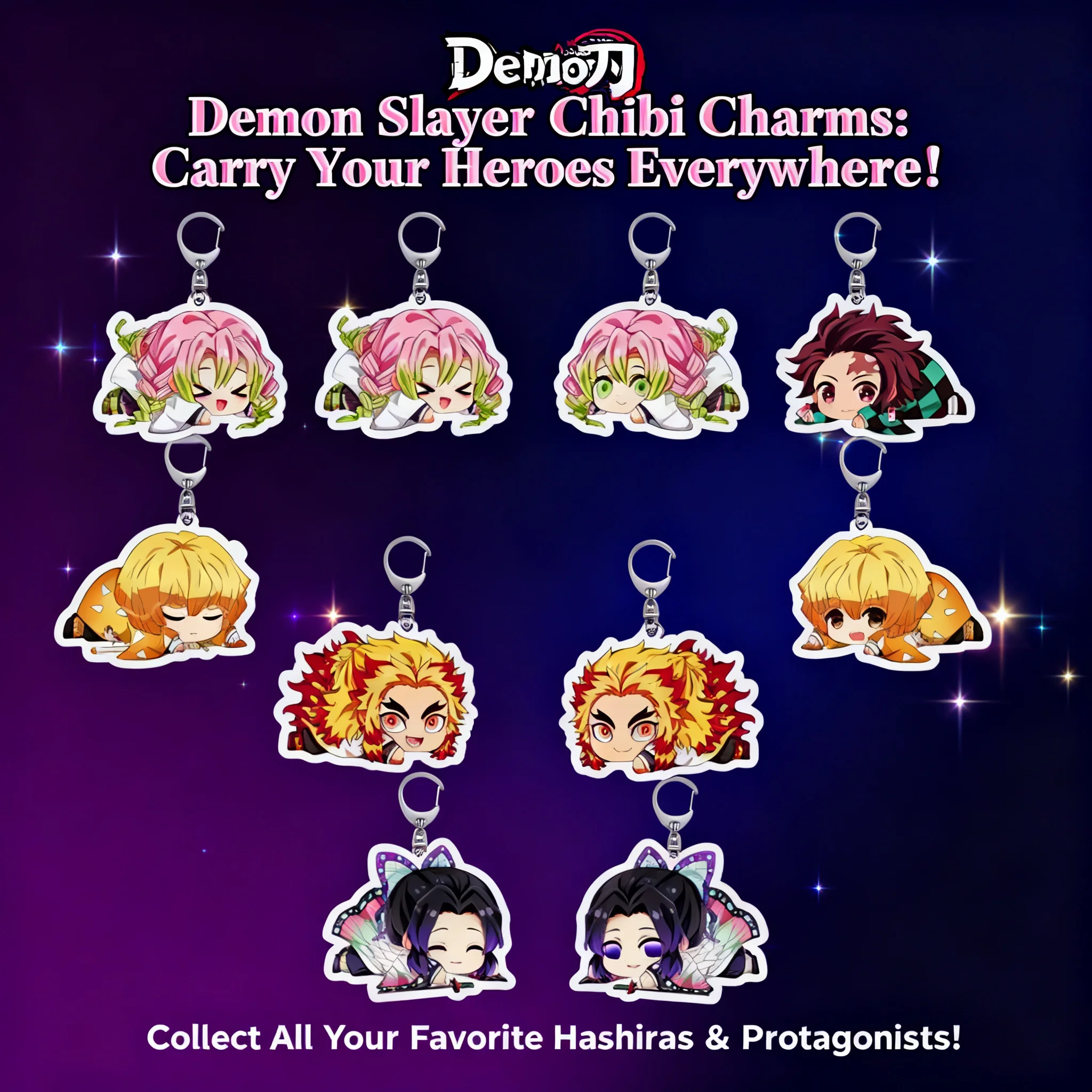 Demon Slayer Kimetsu no Yaiba Peripherals Pendant Series Creative Jewelry Accessories Necklace Charm Hashira Tanjiro Nezuko
Demon Slayer Kimetsu no Yaiba Peripherals Pendant Series Creative Jewelry Accessories Necklace Charm Hashira Tanjiro Nezuko