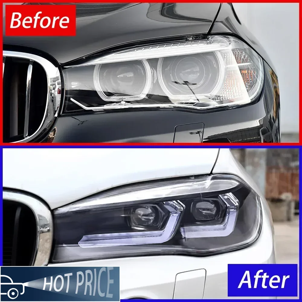 For BMW X5 28i 35i 50i F15 2014-2018 LED Auto Headlights Assembly Upgrade Double L DRL Projector Lens Car Tool Accessories
For BMW X5 28i 35i 50i F15 2014-2018 LED Auto Headlights Assembly Upgrade Double L DRL Projector Lens Car Tool Accessories