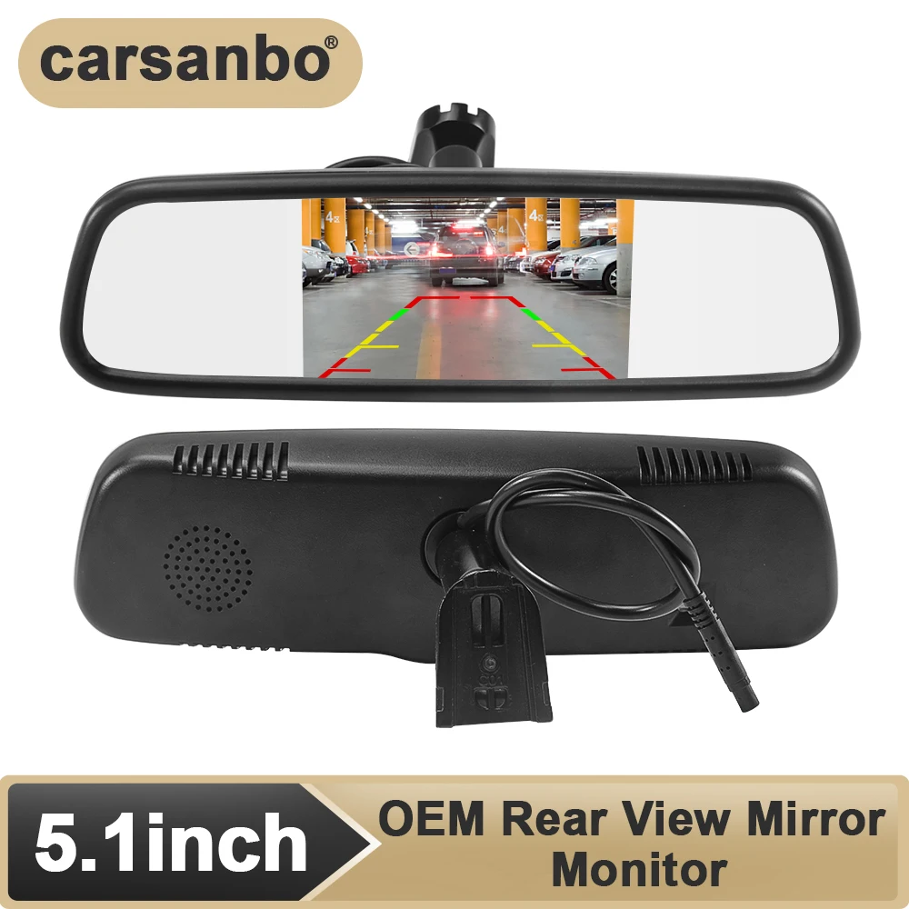 5.1inch Color TFT LCD Screen OEM Rear View Mirror Monitor Support AHD and CVBS Camera Input For Toyota Camry For Hyundai Tucson
5.1inch Color TFT LCD Screen OEM Rear View Mirror Monitor Support AHD and CVBS Camera Input For Toyota Camry For Hyundai Tucson