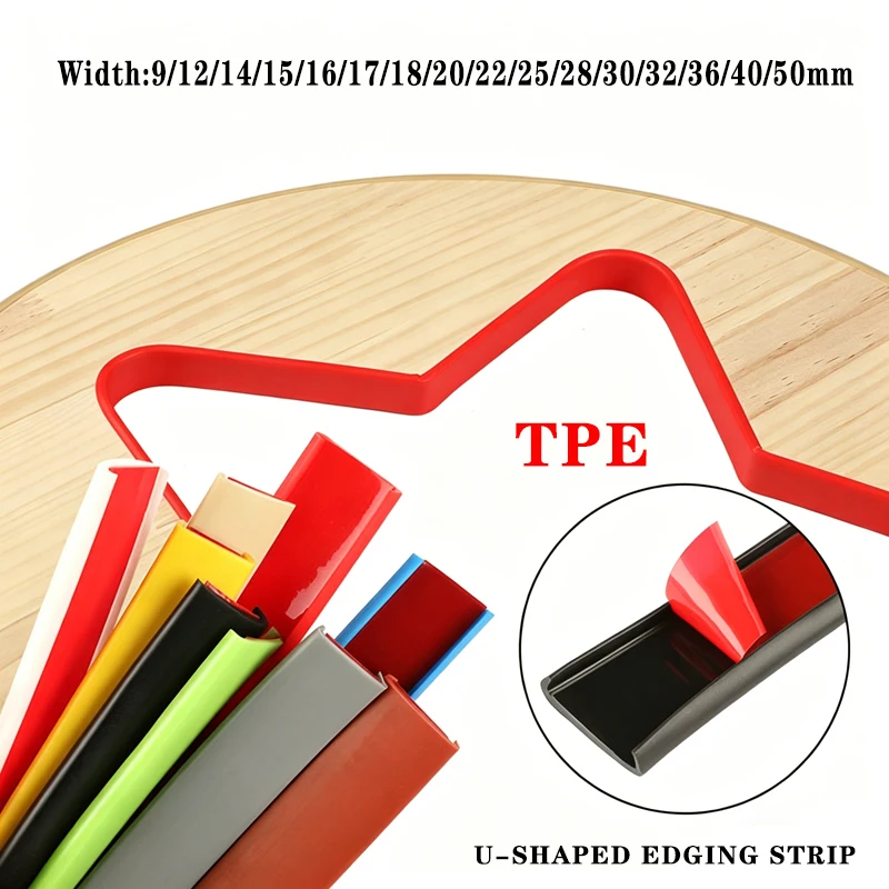 3-5M Width 9-50mm Flexible U-Shape Furniture Edge Strip Self Adhesive Edging Trim Edge Protector for Countertop Table Cabinets
3-5M Width 9-50mm Flexible U-Shape Furniture Edge Strip Self Adhesive Edging Trim Edge Protector for Countertop Table Cabinets