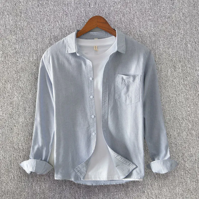 2025 Spring/Autumn Men's Versatile Simple Solid Color Oxford Shirt Long Sleeve Casual Button Shirt Regular Fit Lapel shirt
2025 Spring/Autumn Men's Versatile Simple Solid Color Oxford Shirt Long Sleeve Casual Button Shirt Regular Fit Lapel shirt