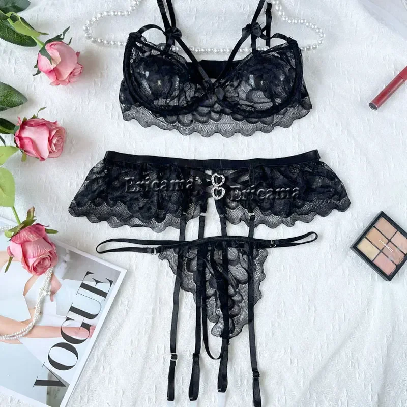 Lingerie Women's Underwear Set Sexy Lace Erotic Lingerie Set Female Underwear Set Lace Bra and Panty Sets Underwear Women
Lingerie Women's Underwear Set Sexy Lace Erotic Lingerie Set Female Underwear Set Lace Bra and Panty Sets Underwear Women