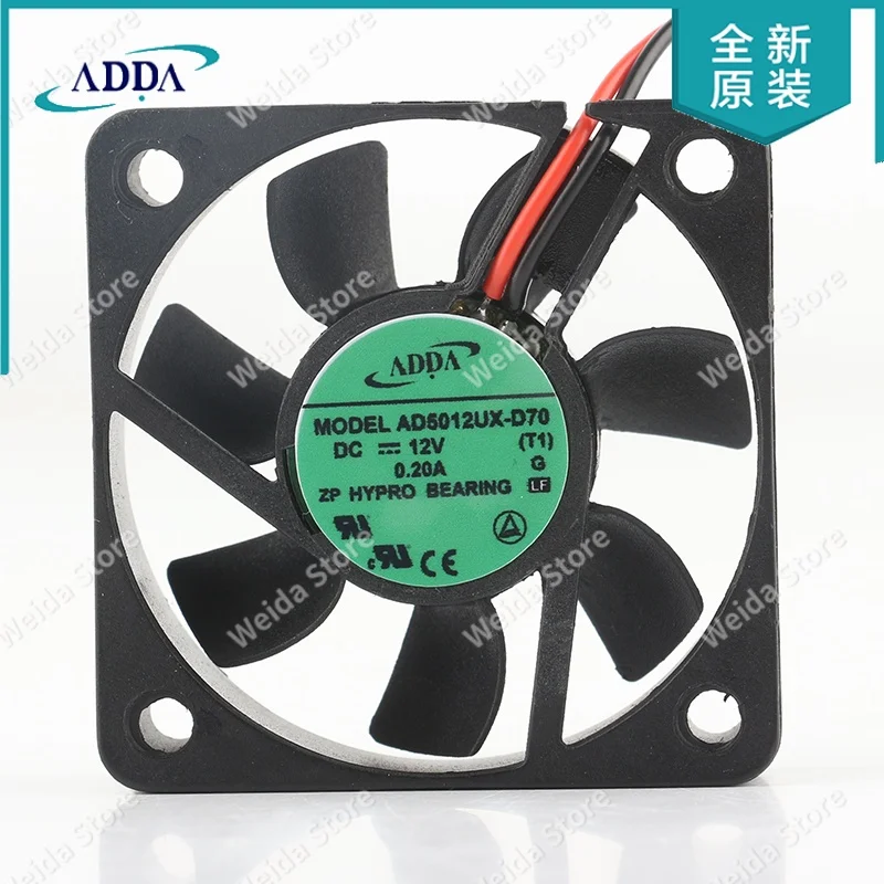 ADDA 5015 AD5012UX-D70 DC12V 0.20A 5CM 50*15MM two-wire axial flow power supply chassiscooling fan
ADDA 5015 AD5012UX-D70 DC12V 0.20A 5CM 50*15MM two-wire axial flow power supply chassiscooling fan