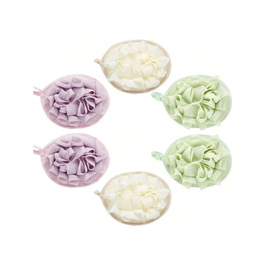 【New style】XAPY 6 Pcs Bath Shower Pouf Onge Mesh Pouf Shower Ball Eoliating Body Onge Pad Scrubber Glove With Flower Bath Ball
【New style】XAPY 6 Pcs Bath Shower Pouf Onge Mesh Pouf Shower Ball Eoliating Body Onge Pad Scrubber Glove With Flower Bath Ball