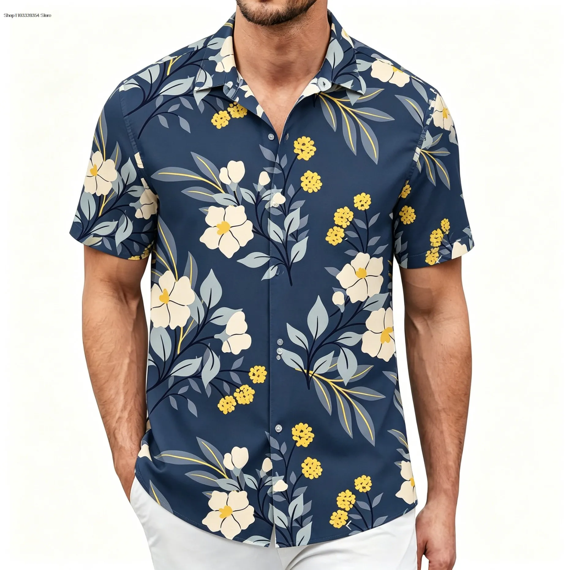 Men's Hawaiian Shirt Short Sleeve Button Down Green Floral 3D Print Beach Vacation Tops Summer 2026 Fashion Male Clothing Tops
Men's Hawaiian Shirt Short Sleeve Button Down Green Floral 3D Print Beach Vacation Tops Summer 2026 Fashion Male Clothing Tops