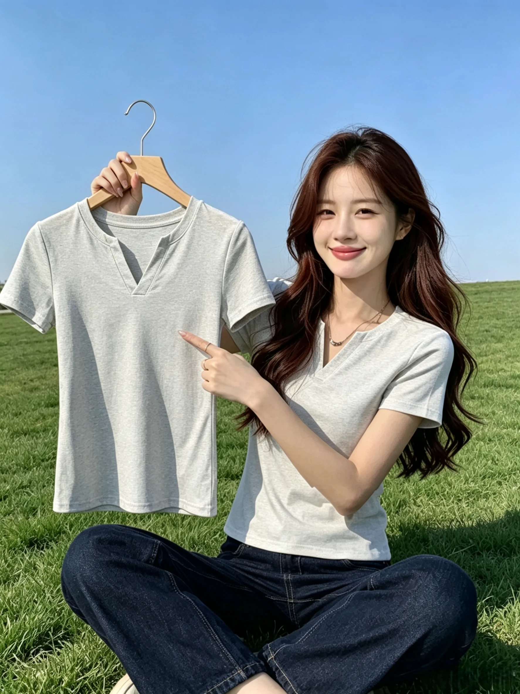 Slimming Effect 95 Cotton V-Neck Short Sleeve T-Shirt Women's New Style Summer plus Size Base Shirt Design Sensation Top
Slimming Effect 95 Cotton V-Neck Short Sleeve T-Shirt Women's New Style Summer plus Size Base Shirt Design Sensation Top