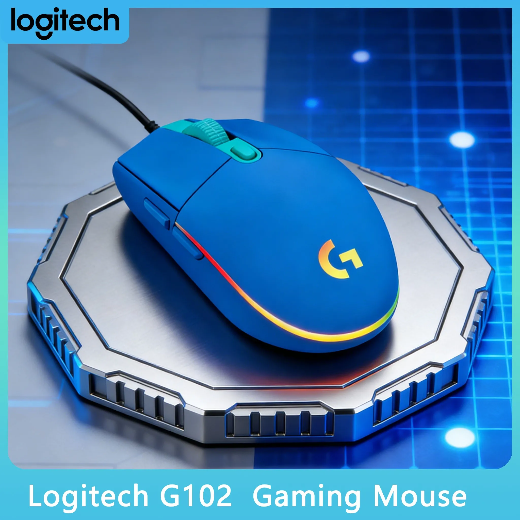 Logitech G102 Budget Gaming Mouse RGB High Precision 6 Buttons Wired