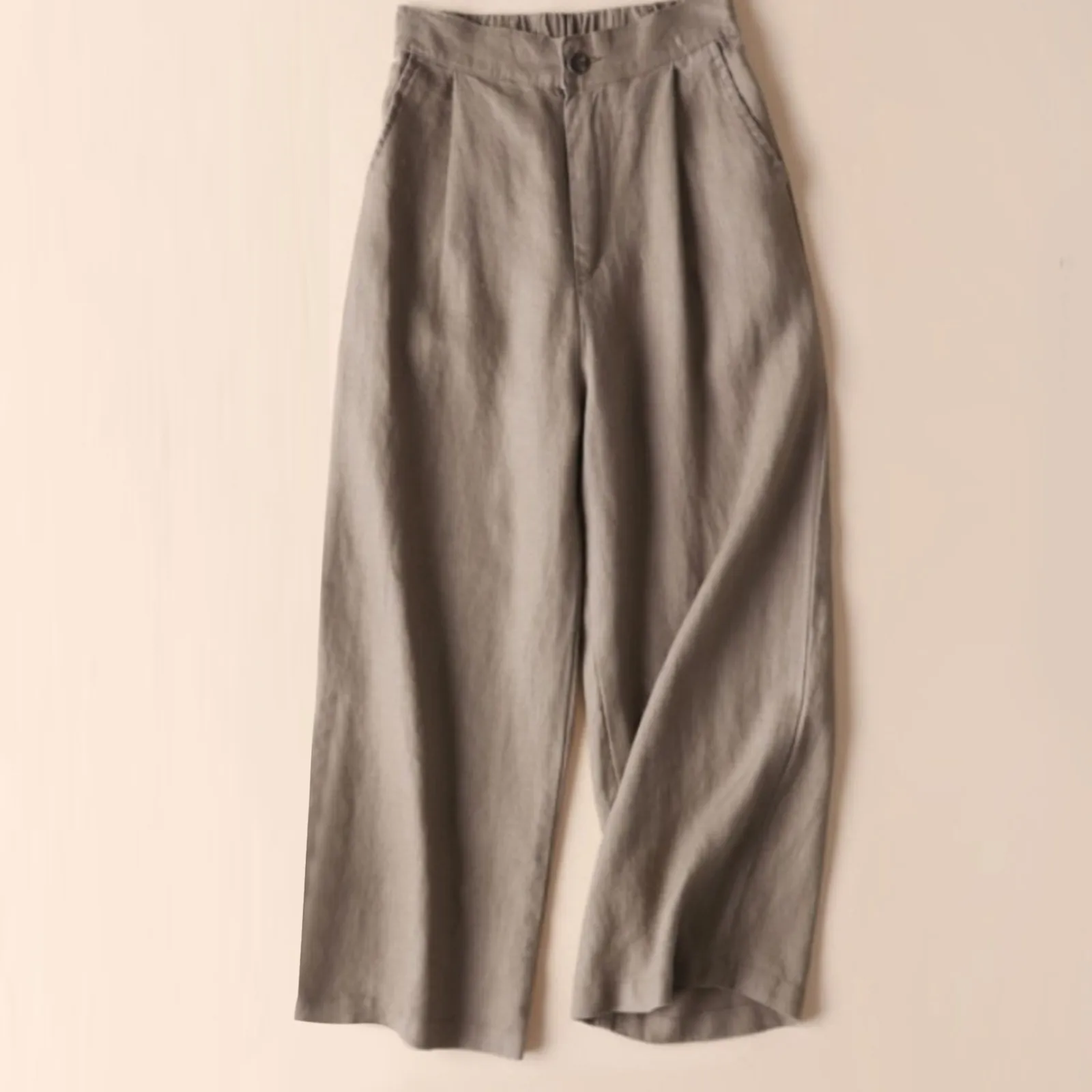 Summer Oversized Wide Leg Pants Women Vintage Cotton Linen Palazzo Fashion Long Trousers Casual Elastic Waist Solid Pantalon New
Summer Oversized Wide Leg Pants Women Vintage Cotton Linen Palazzo Fashion Long Trousers Casual Elastic Waist Solid Pantalon New