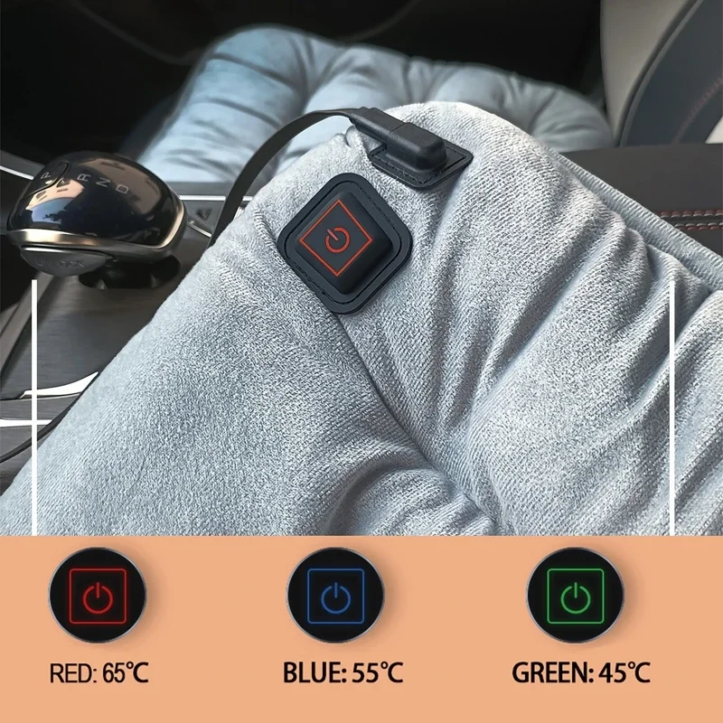 Heating Cushion 5V USB Intelligent Heated Seat Cushion for Office Chair 45x45cm Graphene with 3 Heating Level Self-Heating Pad
Heating Cushion 5V USB Intelligent Heated Seat Cushion for Office Chair 45x45cm Graphene with 3 Heating Level Self-Heating Pad
