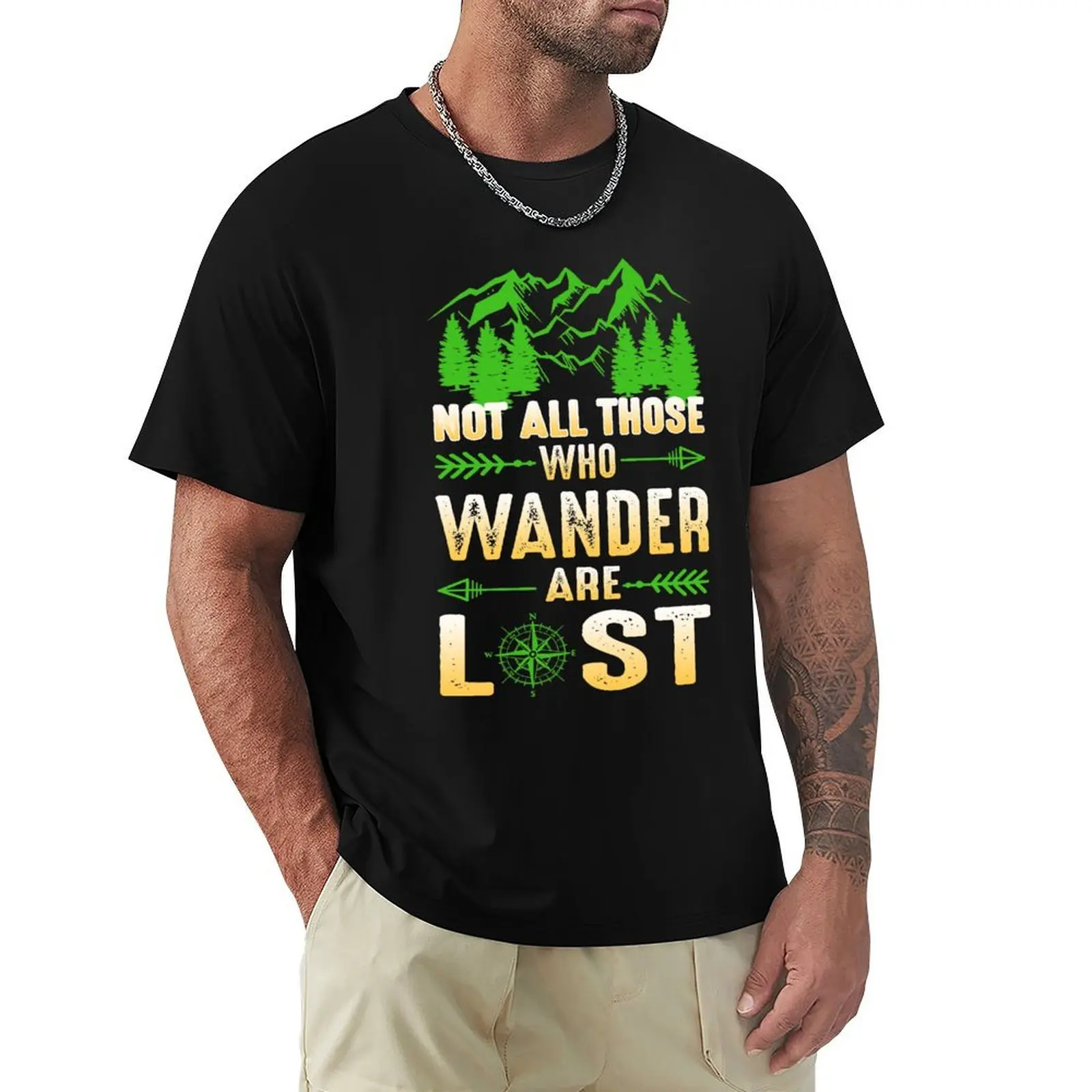 Not All Who Wander Are Lost T-Shirt Streetwear Print Tee Shirt
Not All Who Wander Are Lost T-Shirt Streetwear Print Tee Shirt