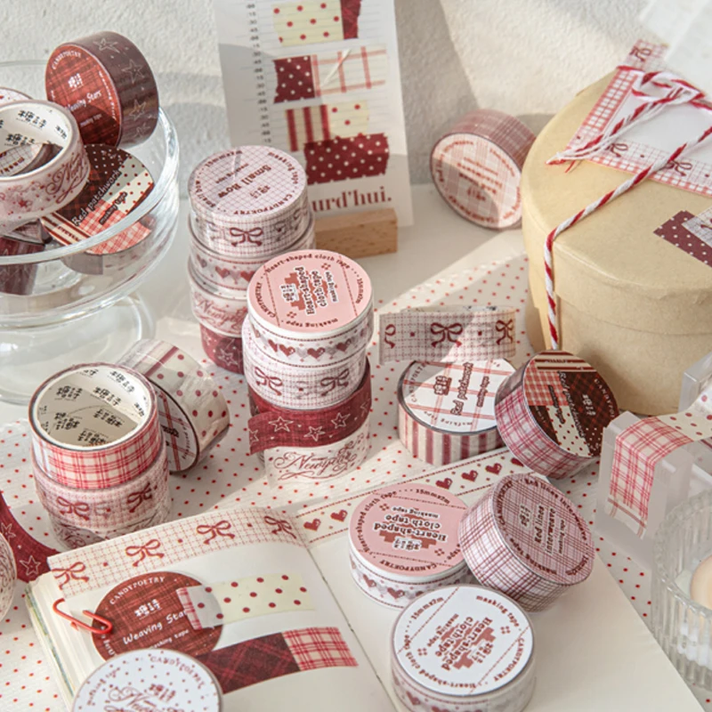 Mr. Paper Crimson Prelude PET Tape 3-Roll, Glitter Sand Material Journal Decor, Red Theme Collage Material, Creative Stationery
Mr. Paper Crimson Prelude PET Tape 3-Roll, Glitter Sand Material Journal Decor, Red Theme Collage Material, Creative Stationery