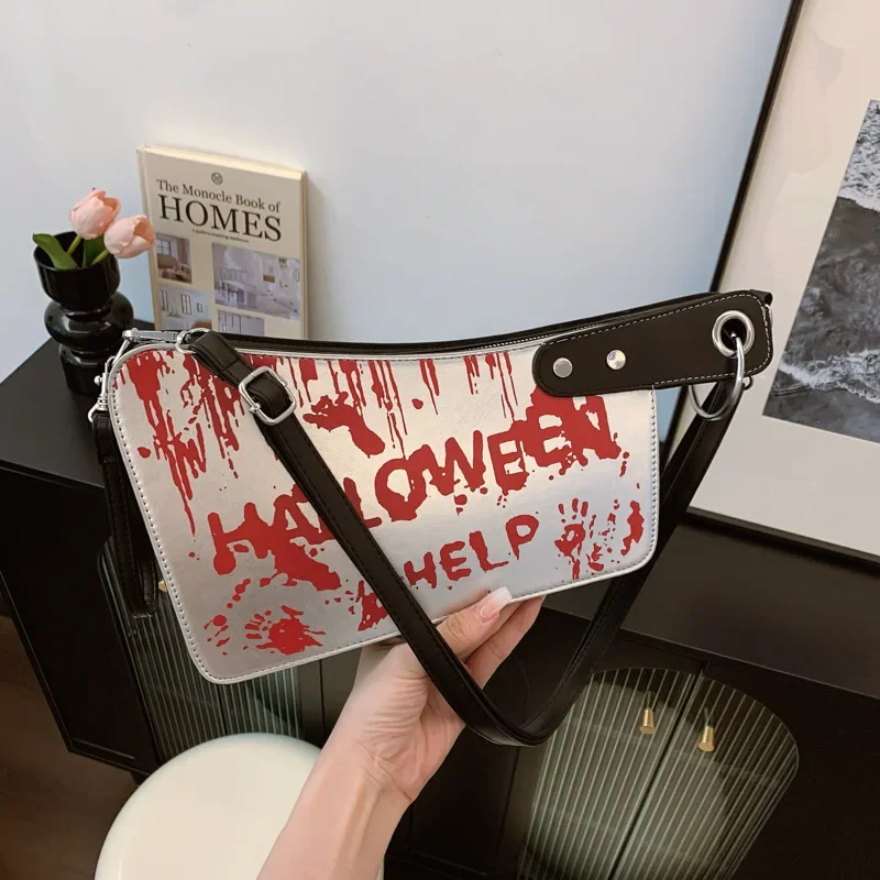 Gothic Small Purses&Handbags for Women Unique Design PU Leather Crossbody Shoulder Bag Horror Knife Shaped Halloween Clutch Bags
Gothic Small Purses&Handbags for Women Unique Design PU Leather Crossbody Shoulder Bag Horror Knife Shaped Halloween Clutch Bags