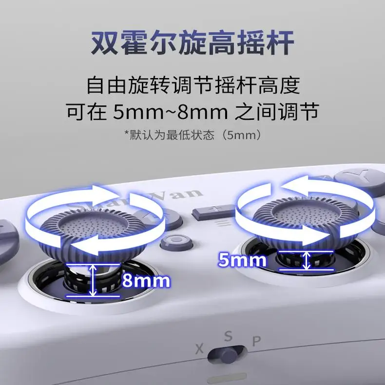 Shanwan Q38 Wireless Game Controller Adjustable Joystick Dual Hall Effect Gyroscope Vibration Motors Android PC PS4 Gamepad
Shanwan Q38 Wireless Game Controller Adjustable Joystick Dual Hall Effect Gyroscope Vibration Motors Android PC PS4 Gamepad