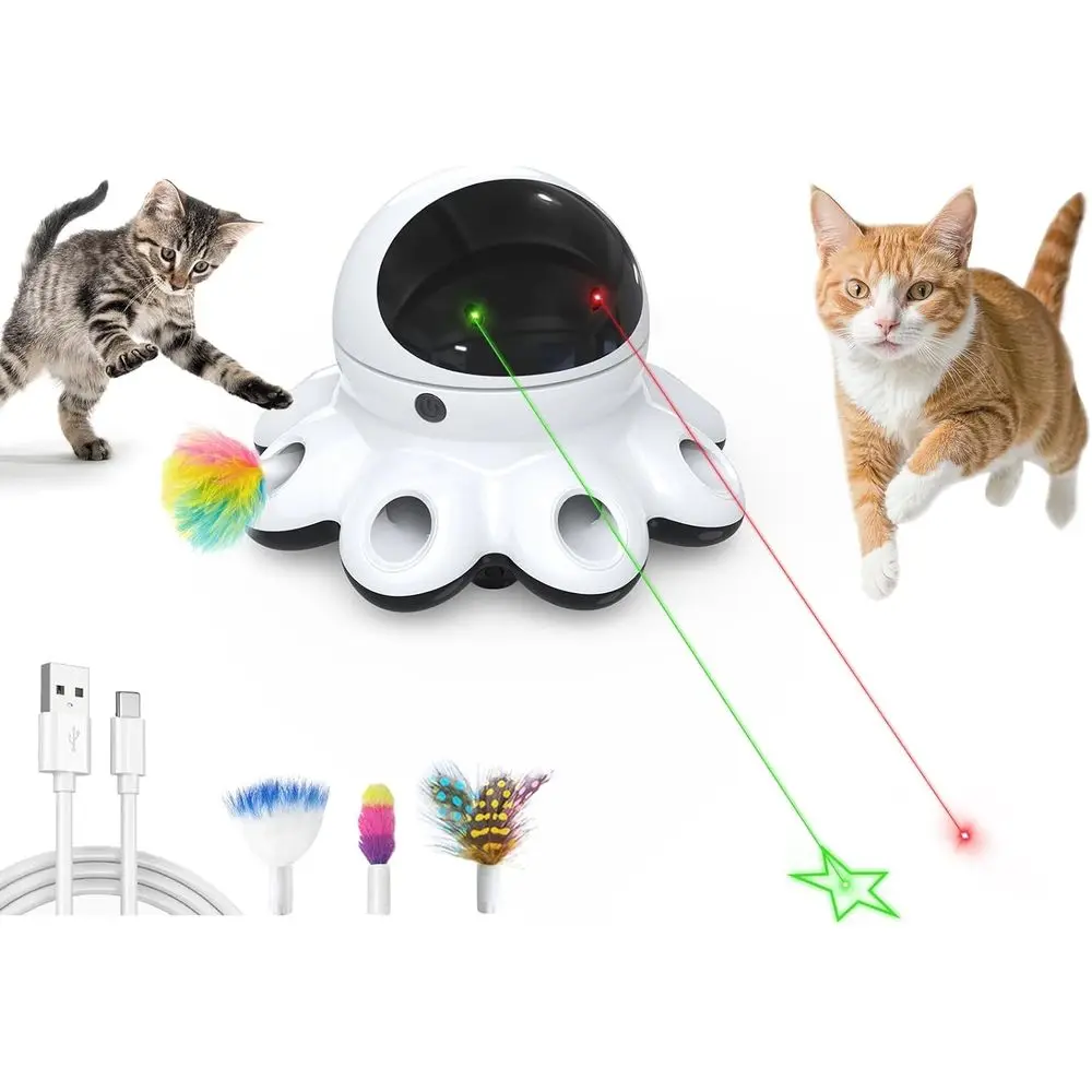 Interactive 2-in-1 Laser & Motion Cat Toy with 8 Holes for Whack-A-Mole Fun, USB Rechargeable, Ideal for Indoor Exercise
Interactive 2-in-1 Laser & Motion Cat Toy with 8 Holes for Whack-A-Mole Fun, USB Rechargeable, Ideal for Indoor Exercise
