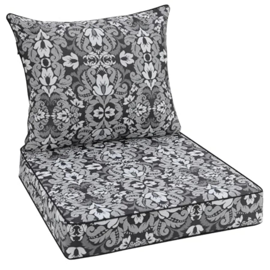 Outdoor Seat Cushion 4 in Waterproof Pattern Fade Resistant Cover Removable Patio Furniture Cushions Deep Seat and Back Cushion
Outdoor Seat Cushion 4 in Waterproof Pattern Fade Resistant Cover Removable Patio Furniture Cushions Deep Seat and Back Cushion