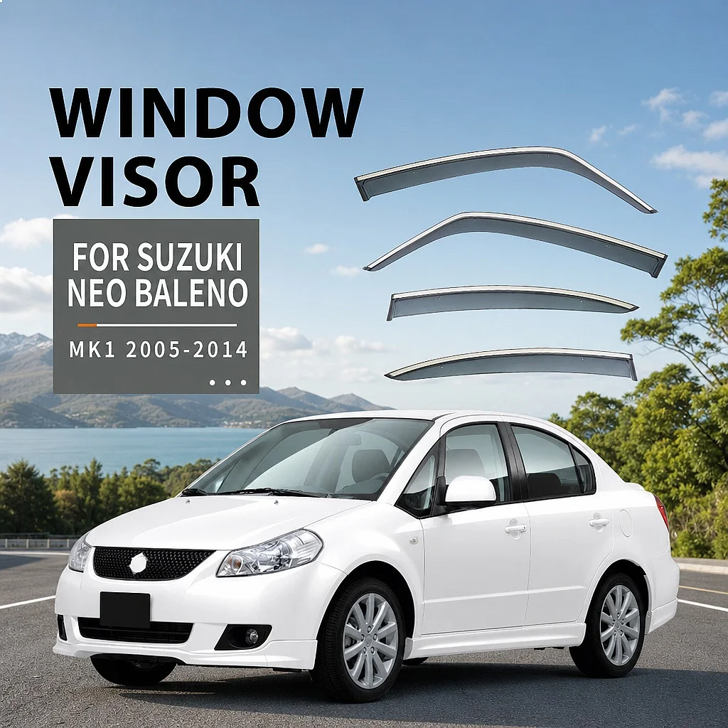 For SUZUKI Neo Baleno 2005-2014 Car Window Visor Rain Sun Shade Side Shield Auto Accessories
For SUZUKI Neo Baleno 2005-2014 Car Window Visor Rain Sun Shade Side Shield Auto Accessories