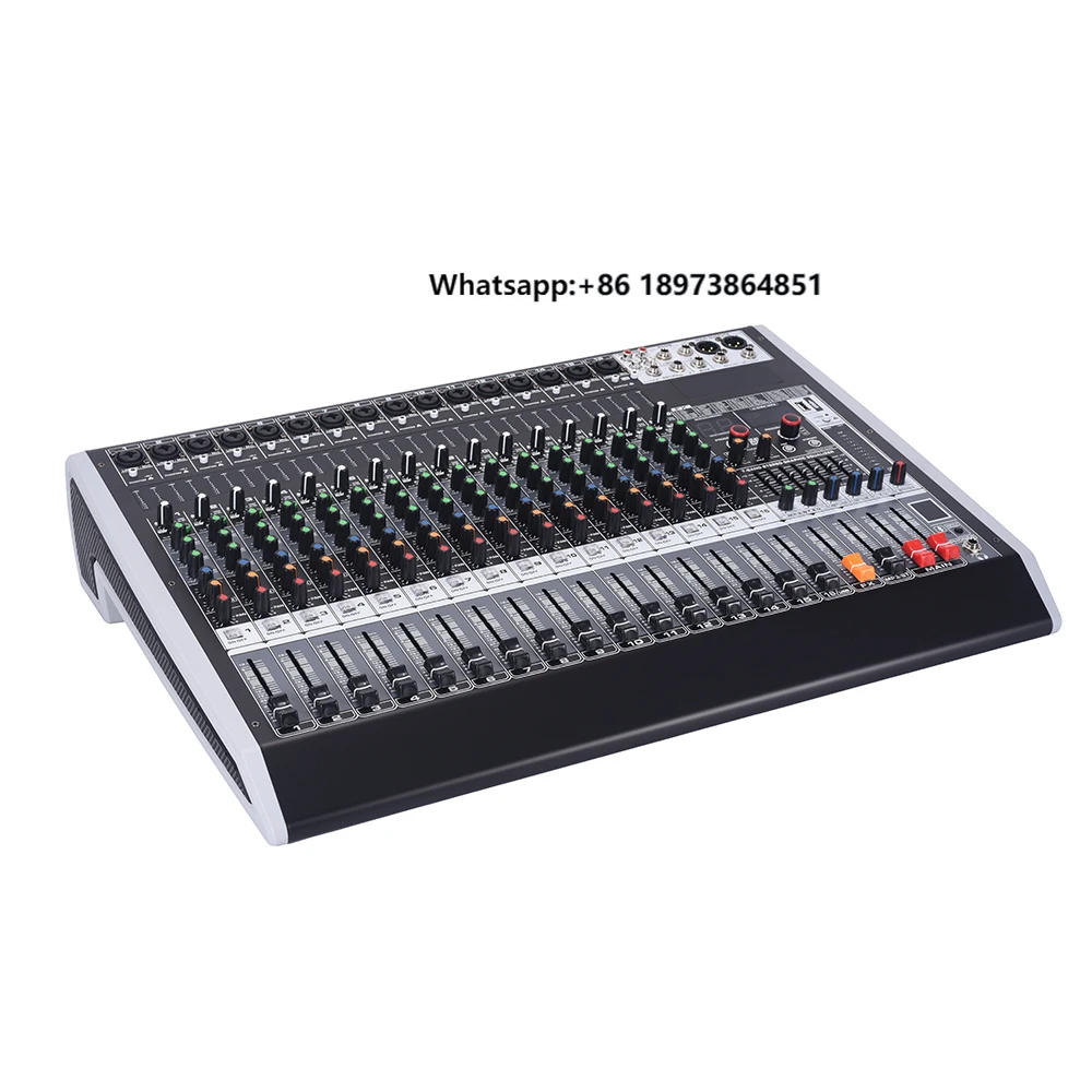16 Channel Professional USB Audio Mixer With Sound Card for Live Show Broadcast Street Performances
16 Channel Professional USB Audio Mixer With Sound Card for Live Show Broadcast Street Performances