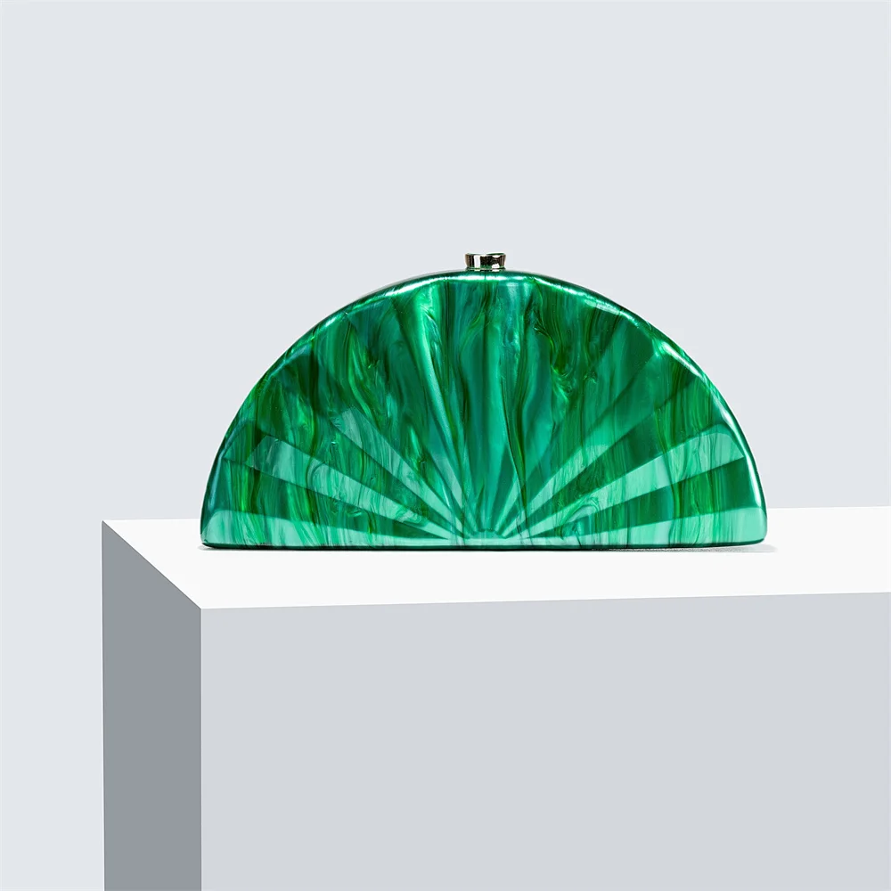New Acrylic Half Round Bag Luxury Marble Clutch Evening Purses For Women Glitter Handbag For Wedding Cocktail Party Prom Wallet
New Acrylic Half Round Bag Luxury Marble Clutch Evening Purses For Women Glitter Handbag For Wedding Cocktail Party Prom Wallet