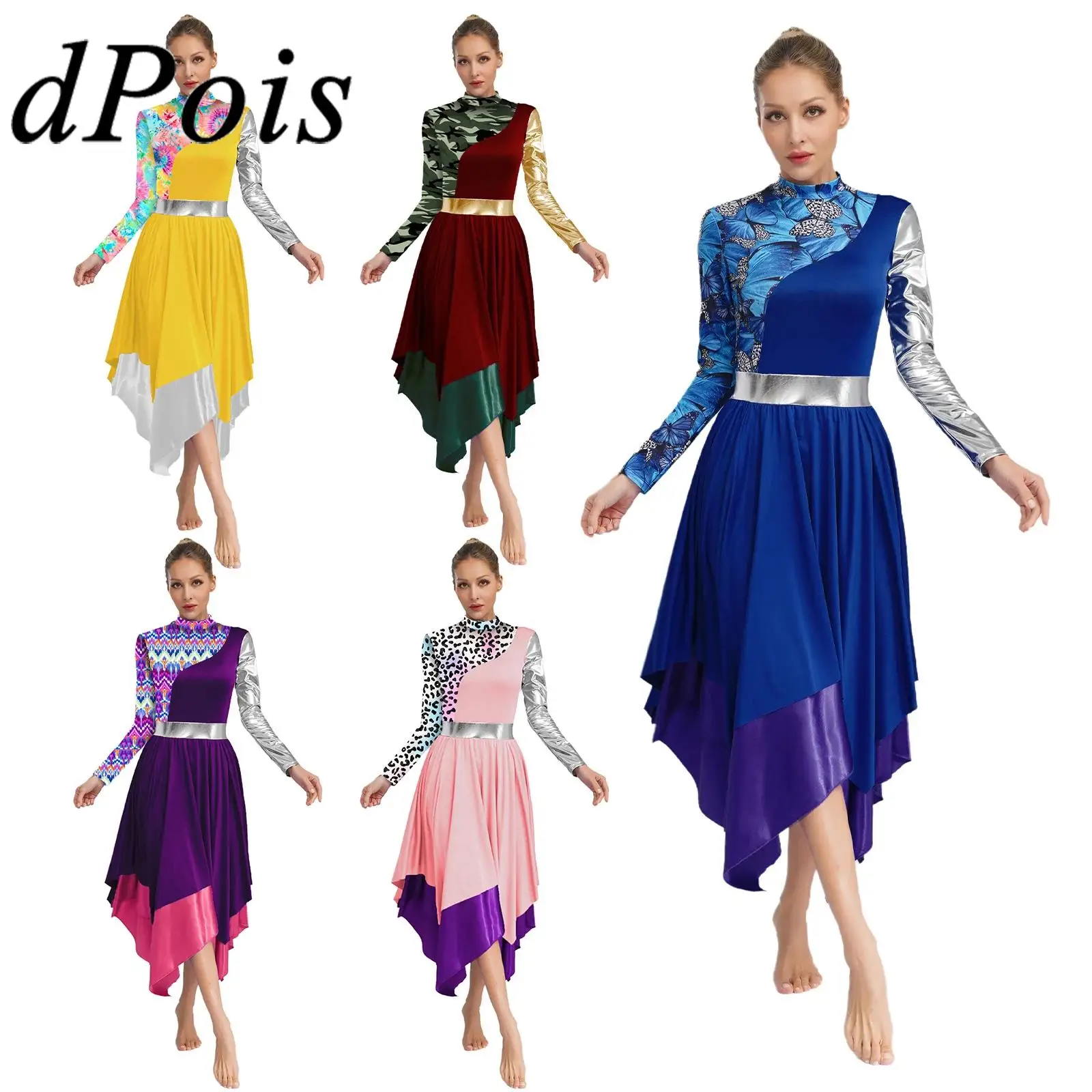 Women Praise Liturgical Dance Costumes Worship Dresses Theme Party Cosplay Dancer Costume Lyrical Dancewear Print Church Robes
Women Praise Liturgical Dance Costumes Worship Dresses Theme Party Cosplay Dancer Costume Lyrical Dancewear Print Church Robes