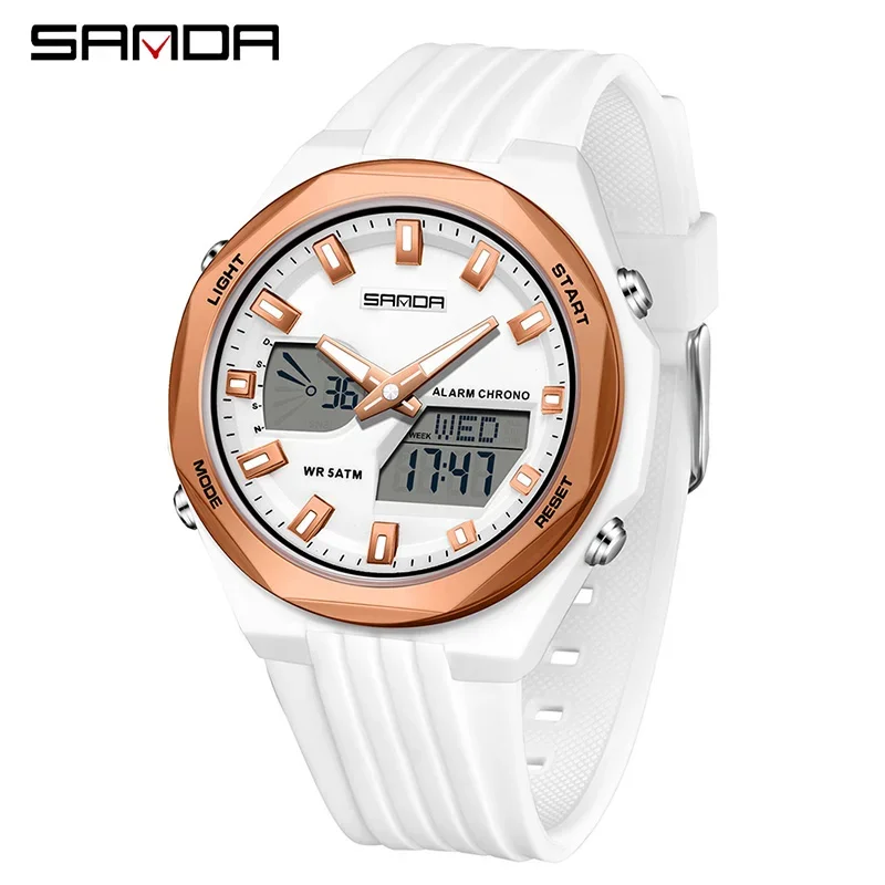 SANDA 6267 Double Display Sports Watches Men Luminous Multifunction Waterproof Women Wristwatch Outdoor Running quartz watch
SANDA 6267 Double Display Sports Watches Men Luminous Multifunction Waterproof Women Wristwatch Outdoor Running quartz watch