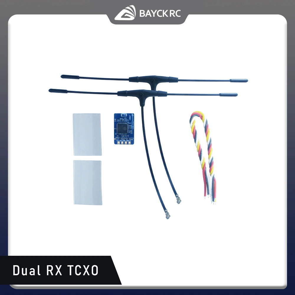 BAYCK 915Mhz 868MHz Dual Core RX TCXO ELRS 915 Receiver Long-range Receiver with 2 Antenna for FPV Drone Racing BAYCKRC 
BAYCK 915Mhz 868MHz Dual Core RX TCXO ELRS 915 Receiver Long-range Receiver with 2 Antenna for FPV Drone Racing BAYCKRC