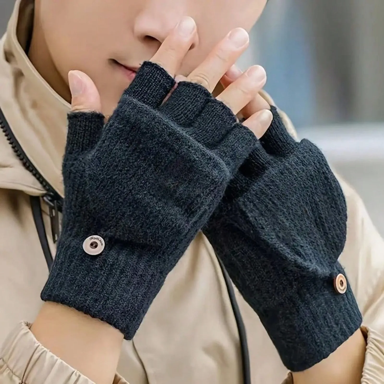 1 Pair Of Unisex Clip Gloves - Warm Knitted Half-Finger Touchscreen Gloves, Elastic Fit, Machine Washable, Suitable For Cycling, Hiking, And Winter Outdoor Activities, Hiking Accessories, Fashionable Design, Durable Structure
1 Pair Of Unisex Clip Gloves - Warm Knitted Half-Finger Touchscreen Gloves, Elastic Fit, Machine Washable, Suitable For Cycling, Hiking, And Winter Outdoor Activities, Hiking Accessories, Fashionable Design, Durable Structure