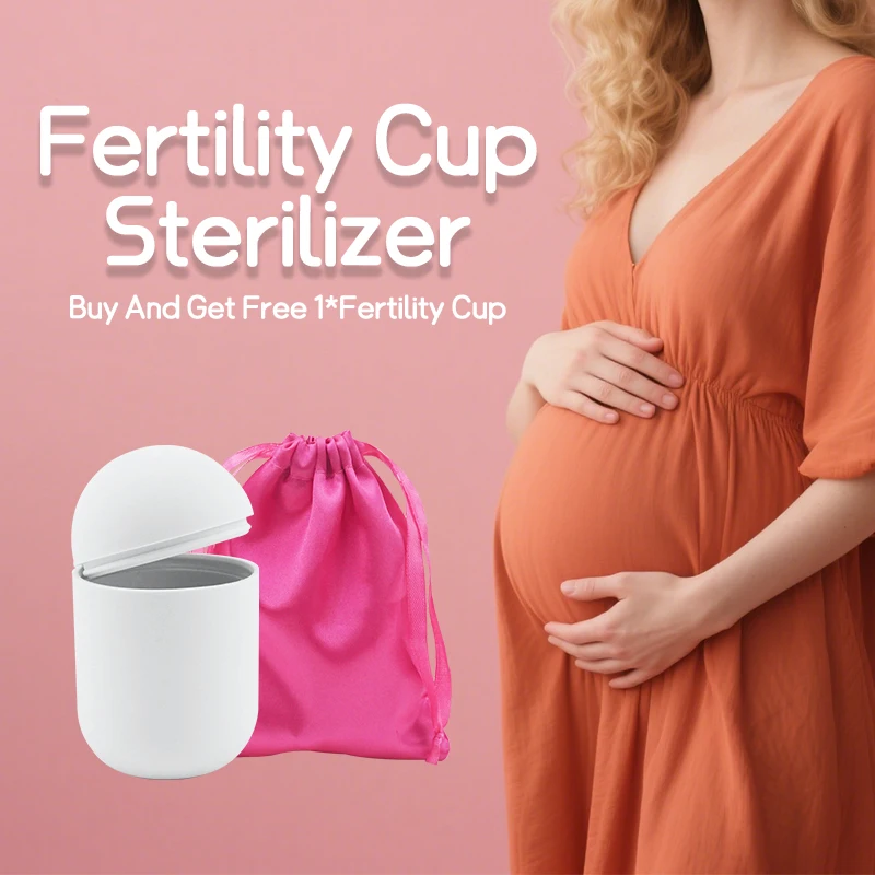 Fertility Cup With Sterilizer Silicone Fertility Conception Aid Cup Natural for Fertility Support Keep Sperm Close to Cervix
Fertility Cup With Sterilizer Silicone Fertility Conception Aid Cup Natural for Fertility Support Keep Sperm Close to Cervix