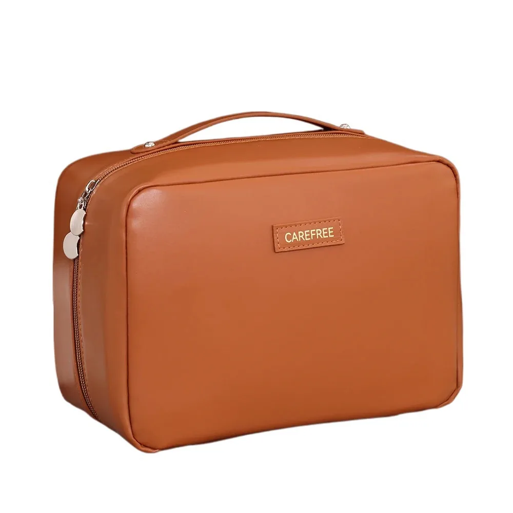 Portable Women's Makeup Bag Large Capacity Waterproof Skin Care Wash Bag Dual Zipper PU Leather Makeup Brush Organizer
Portable Women's Makeup Bag Large Capacity Waterproof Skin Care Wash Bag Dual Zipper PU Leather Makeup Brush Organizer