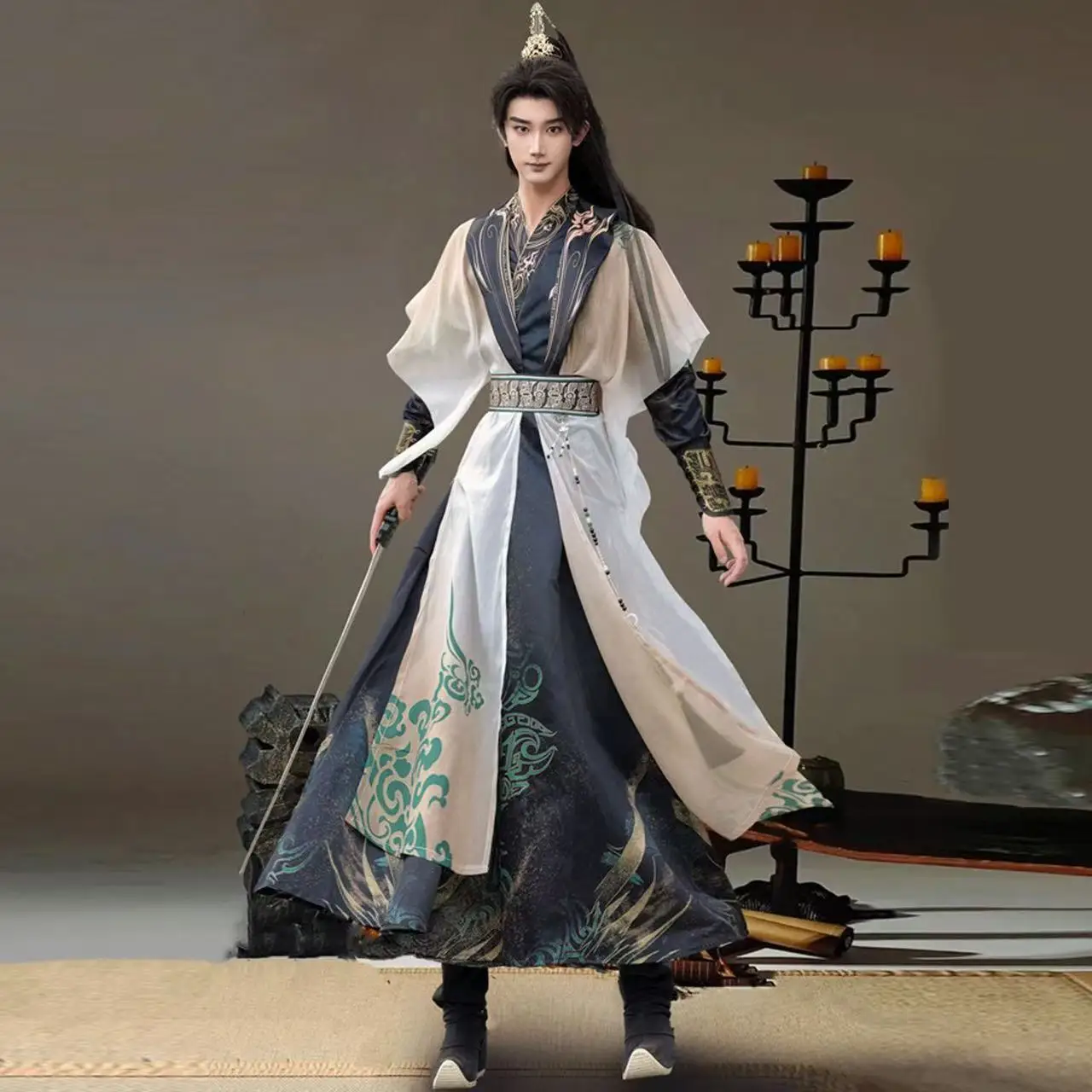 Original Design Wuxia Martial Hanfu Men's Traditional Chinese Bronze Elements Clothing Young Master Cosplay Costume Han Suits
Original Design Wuxia Martial Hanfu Men's Traditional Chinese Bronze Elements Clothing Young Master Cosplay Costume Han Suits