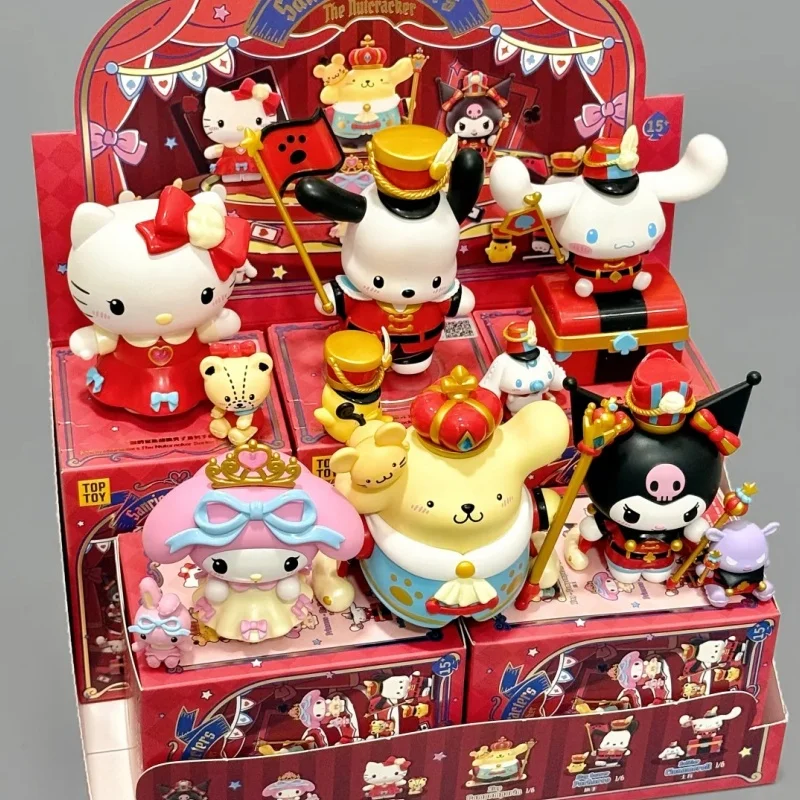 Sanrio Family Nutcracker Series Blind Box Kuromi My Melody Kt Pachacco Cinnamoroll Pompompurin Kawaii Christmas Gifts
Sanrio Family Nutcracker Series Blind Box Kuromi My Melody Kt Pachacco Cinnamoroll Pompompurin Kawaii Christmas Gifts