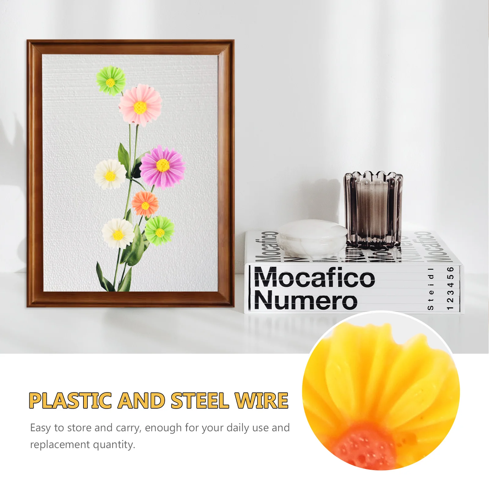 60pcs Daisy Shaped Pushpins Multi-Function Thumb Tacks For Office Home Use Map Accessories Cork Board Decor Compact Push Pins
60pcs Daisy Shaped Pushpins Multi-Function Thumb Tacks For Office Home Use Map Accessories Cork Board Decor Compact Push Pins