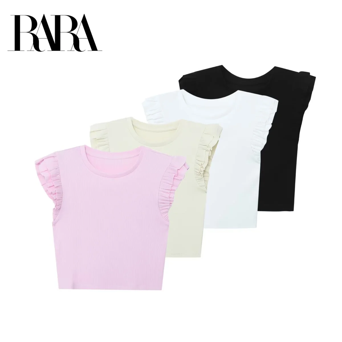 RARA2025 Fashion Hot Girl Style Slim Fit Small Flying Sleeve Round Neck Short T-shirt Summer New Style Women's Simple Top
RARA2025 Fashion Hot Girl Style Slim Fit Small Flying Sleeve Round Neck Short T-shirt Summer New Style Women's Simple Top