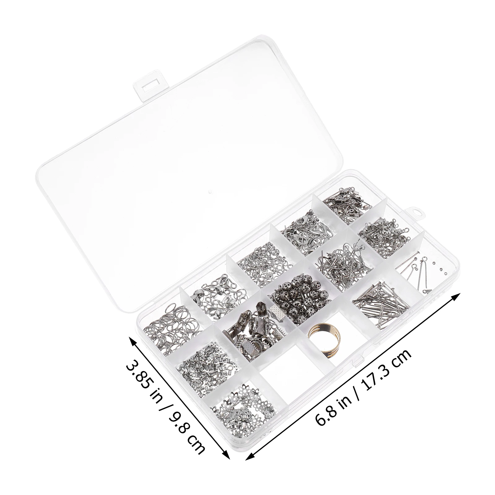 1047 Pcs Alloy Jewelry Making Kit Beads Materials DIY Earrings Necklace Bracelet Accessories Repair Tool Box Storage Carry
1047 Pcs Alloy Jewelry Making Kit Beads Materials DIY Earrings Necklace Bracelet Accessories Repair Tool Box Storage Carry