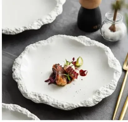 Simple Solid Color Tableware Ceramic Pasta Steak Plate Dinner Plate Creative Kitchen Irregular Shape Serving Tray Cooking Dishes
Simple Solid Color Tableware Ceramic Pasta Steak Plate Dinner Plate Creative Kitchen Irregular Shape Serving Tray Cooking Dishes