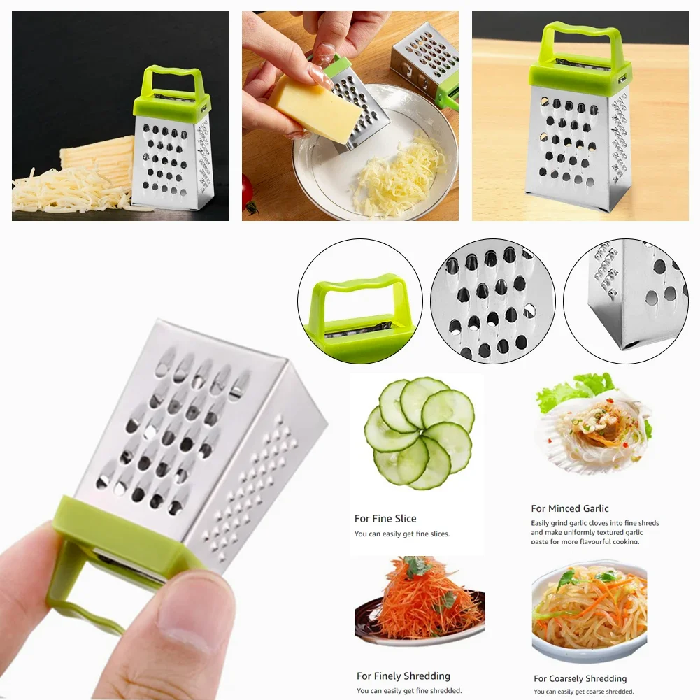 3-in-1 Mini Cheese Grater Box with Lid Portable Stainless Steel Grater for Parmesan Lemon Chocolate Perfect for Kitchen & Picnic
3-in-1 Mini Cheese Grater Box with Lid Portable Stainless Steel Grater for Parmesan Lemon Chocolate Perfect for Kitchen & Picnic