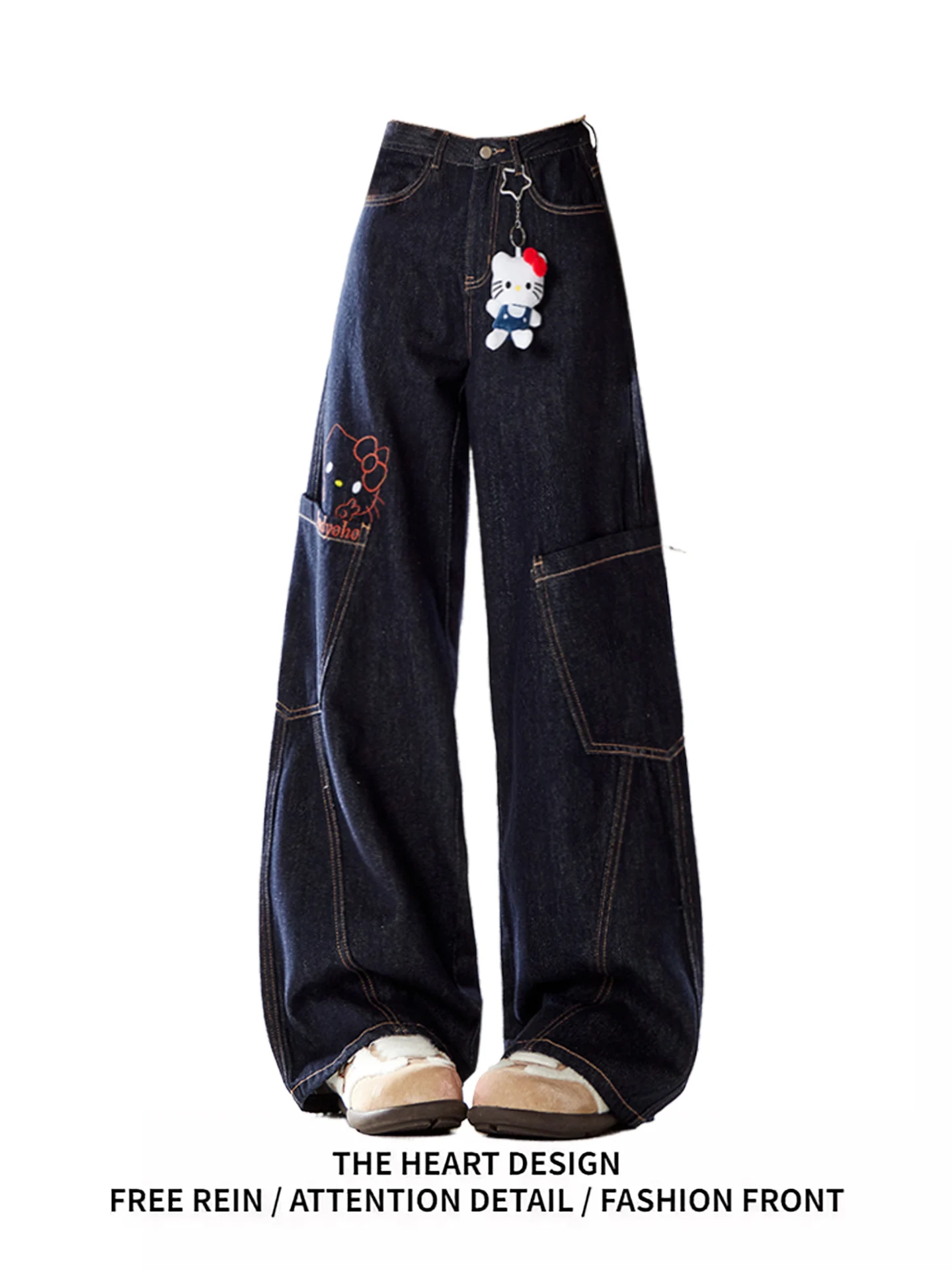 Повседневные свободные женские джинсовые брюки-клеш Hellokit с высокой талией, осенне-весенние, струящиеся, широкие штанины
Повседневные свободные женские джинсовые брюки-клеш Hellokit с высокой талией, осенне-весенние, струящиеся, широкие штанины