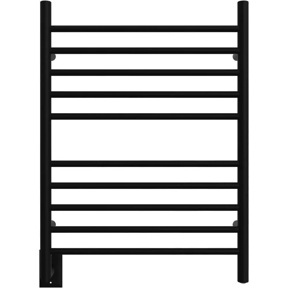 Radiant Hardwired Plug-in 10 Bar Towel Warmer, Straight Design, Matte Black Finish
Radiant Hardwired Plug-in 10 Bar Towel Warmer, Straight Design, Matte Black Finish