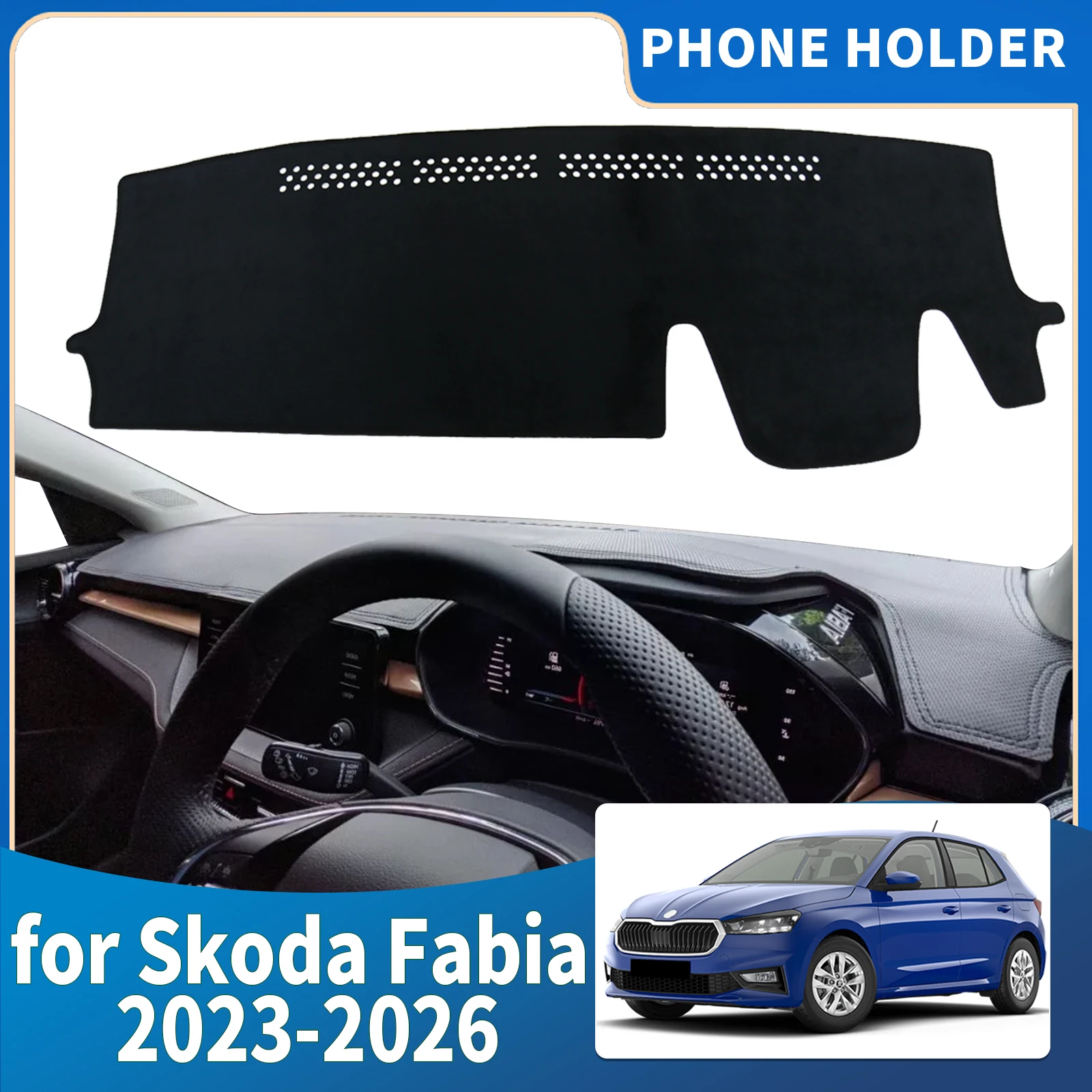 fit for Skoda Fabia 2023 2024-2026 Dashmat Dashboard Cover Pad DashMat Sunshade Protective Carpet Car Accessories
fit for Skoda Fabia 2023 2024-2026 Dashmat Dashboard Cover Pad DashMat Sunshade Protective Carpet Car Accessories