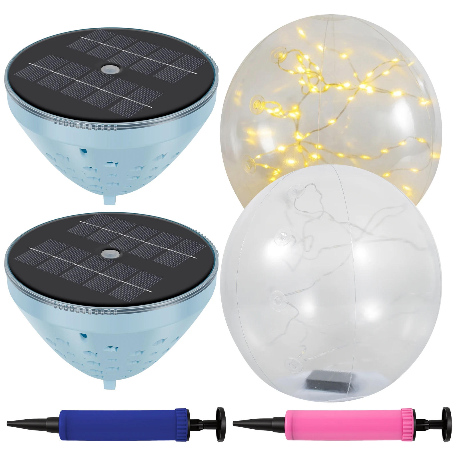 2Pcs Floating Pool Lights Solar Powered 14inch Inflatable IP68 Waterproof LED Glow Balls Floating Light Up Balls for Swimming
2Pcs Floating Pool Lights Solar Powered 14inch Inflatable IP68 Waterproof LED Glow Balls Floating Light Up Balls for Swimming