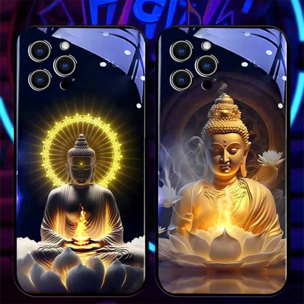 Great Buddha Blessed Luminous Tempered Glass Phone Case LED Cover For iPhone 16 15 14 13 12 11 Pro Max XR XS Plus 7 8 SE2020
Great Buddha Blessed Luminous Tempered Glass Phone Case LED Cover For iPhone 16 15 14 13 12 11 Pro Max XR XS Plus 7 8 SE2020