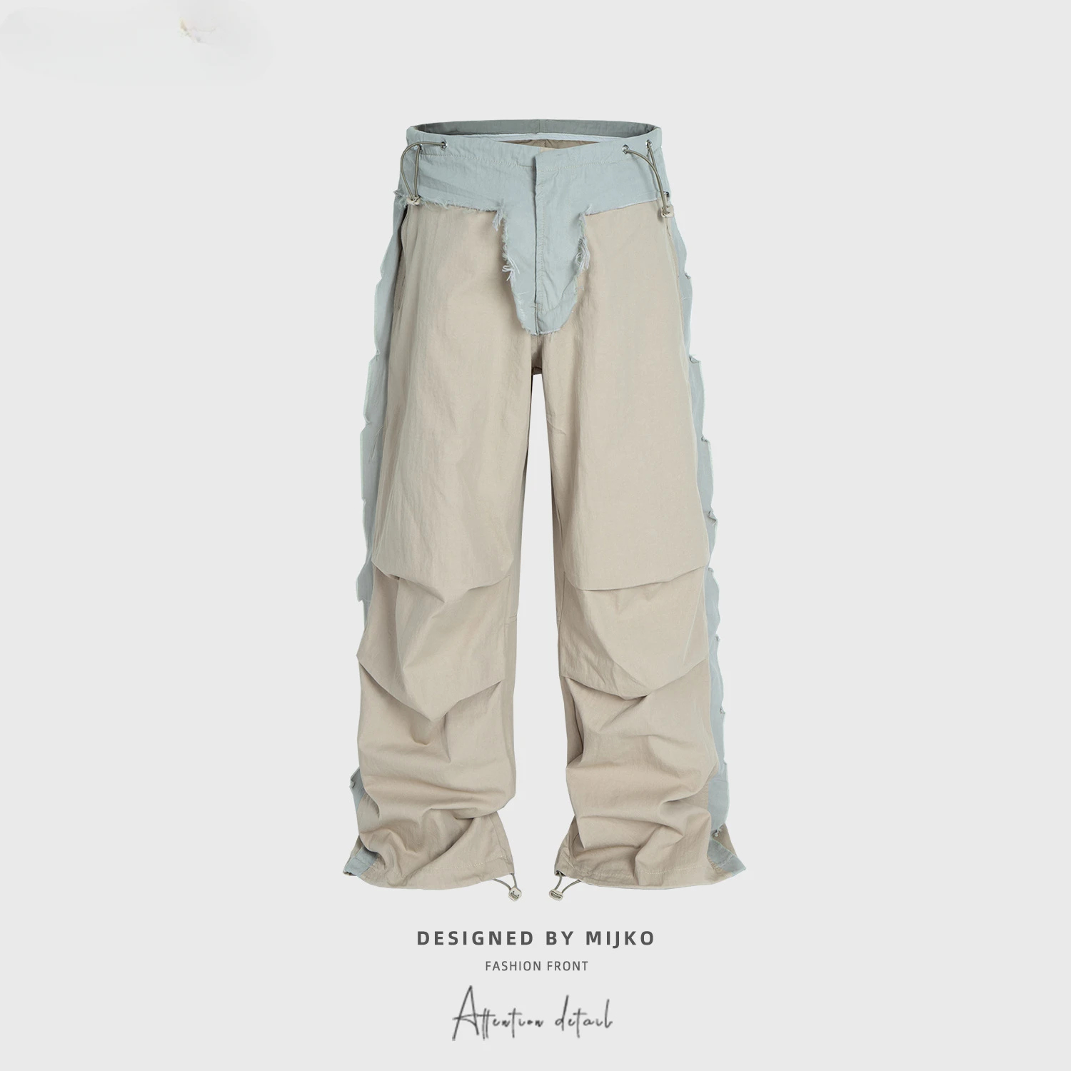 Men's Fringed Blocked Paratrooper Pants Both Folded Seams Drawstring Cuffs Casual Women Streetwear Joggers Pants
Men's Fringed Blocked Paratrooper Pants Both Folded Seams Drawstring Cuffs Casual Women Streetwear Joggers Pants