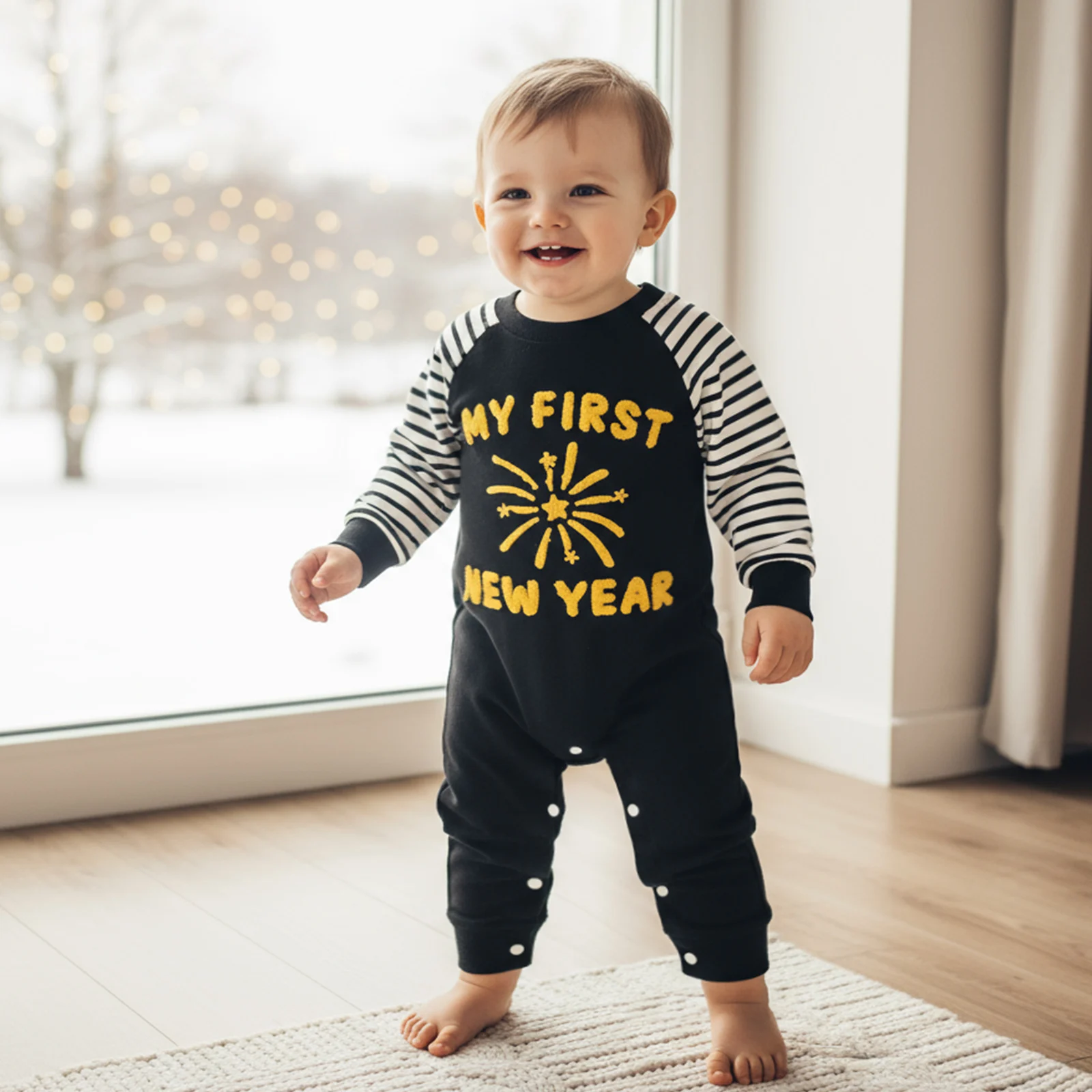 Комбинезон для маленьких мальчиков и девочек, новогодний комбинезон с длинными рукавами и круглым вырезом, вышивкой букв
Комбинезон для маленьких мальчиков и девочек, новогодний комбинезон с длинными рукавами и круглым вырезом, вышивкой букв